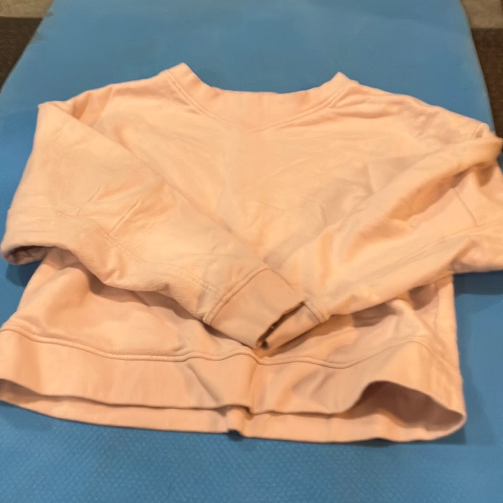 Vero moda cropped crew neck light pink